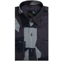 Print Black Shirt : Party