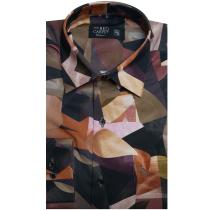 Print Khakhi Shirt : 