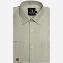 Self Design Fawn Shirt : Business