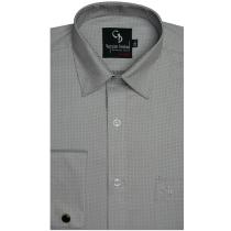 Self Design Gray Shirt : Business