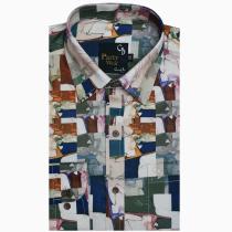 Print Green Shirt : Party