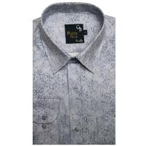 Print Gray Shirt : Party