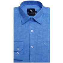 Plain Blue Shirt : Business