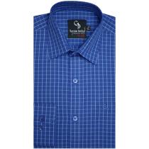 Checks Blue Shirt : Business