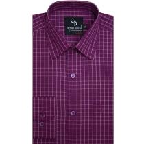 Checks Maroon Shirt : Business
