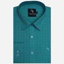 Checks Light Green Shirt : Business