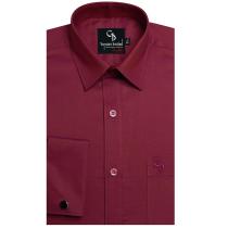 Self Design Maroon Shirt : Business