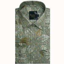 Print Green Shirt : Party