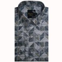 Print Gray Shirt : Party