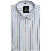 Stripes Blue Shirt : Business