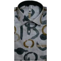 Print Cream Shirt : 