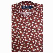 Print Brown Shirt : Party