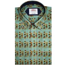 Print Green Shirt : Ditto