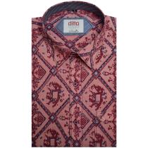 Print Maroon Shirt : 