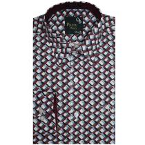 Print Rust Shirt : Party