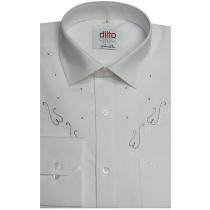 Embroidered White Shirt : Ditto
