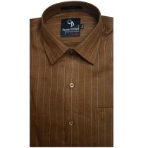 Stripes Brown Shirt : Business