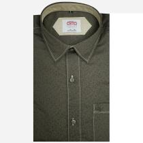 Self Design Brown Shirt : Ditto