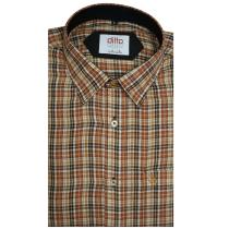 Checks Rust Shirt : Ditto