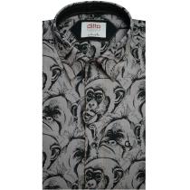 Print Gray Shirt : Ditto