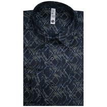 Print Dark Green Shirt : Slim