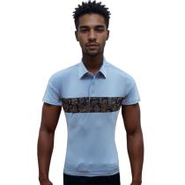 Print Blue T-shirt : Itutu (Slim Fit)