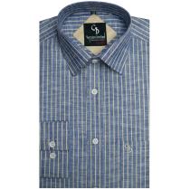 Stripes Blue Shirt : Business