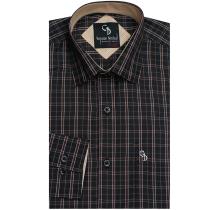 Checks Black Shirt : Business