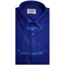 Print Blue Shirt : Ditto