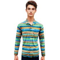 Print Green T-shirt : Itutu (Slim Fit)