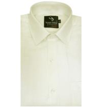 Self Design Cream Shirt : Business