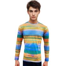 Print Orange Shirt : Regular