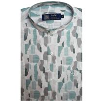 Print Green Shirt : Party