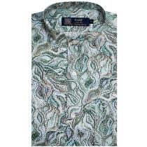 Print Green Shirt : Party