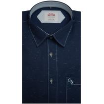 Self Design Navy Blue T-shirt : Ditto