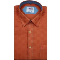 Self Design Orange Shirt : Ditto