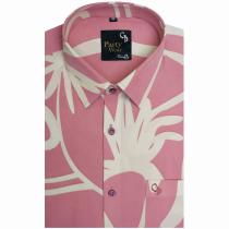 Print Peach Shirt : Party