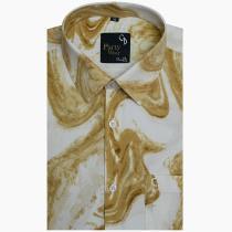 Print Mustard Shirt : Party