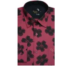 Print Maroon Shirt : Party