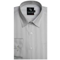 Stripes Light Gray Shirt : Business