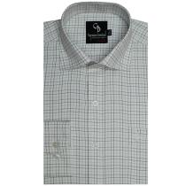 Checks Light Green Shirt : Business