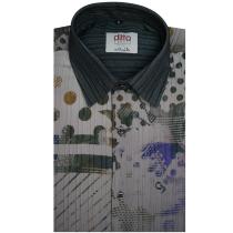 Print Gray Shirt : Ditto
