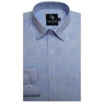 Self Design Light Blue Shirt : Business