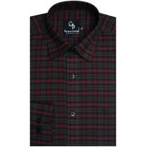 Checks Maroon Shirt : Business