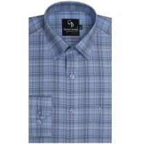 Checks Blue Shirt : Business