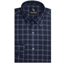 Checks Blue Shirt : Business