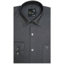 Self Design Gray Shirt : Business
