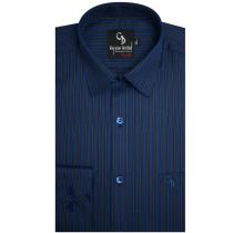 Stripes Navy Blue Shirt : Business