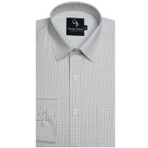 Checks Light Gray Shirt : Business