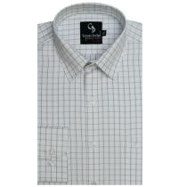 Checks Gray Shirt : Business
